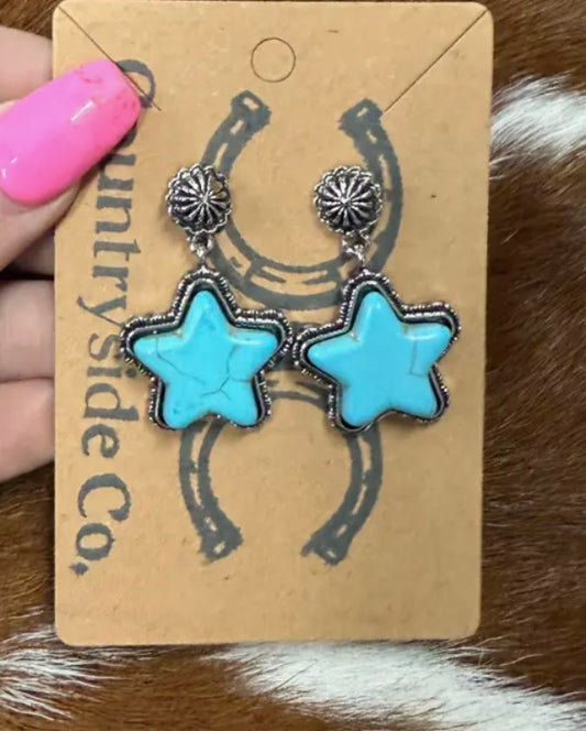 Star Dangle Earring