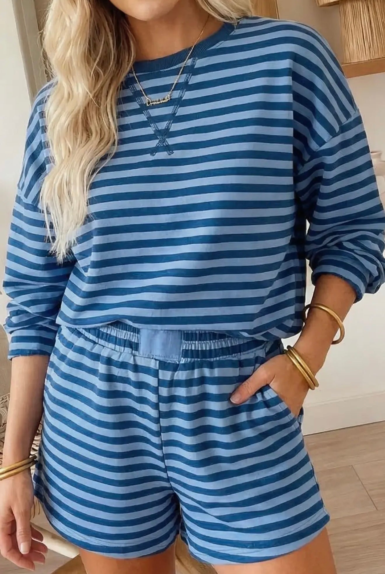 STRIPPED LONG-SLEEVE SET