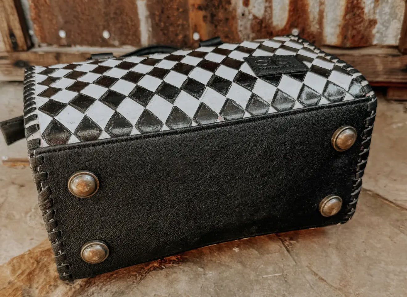 CHECKERED SPEEDY BAG