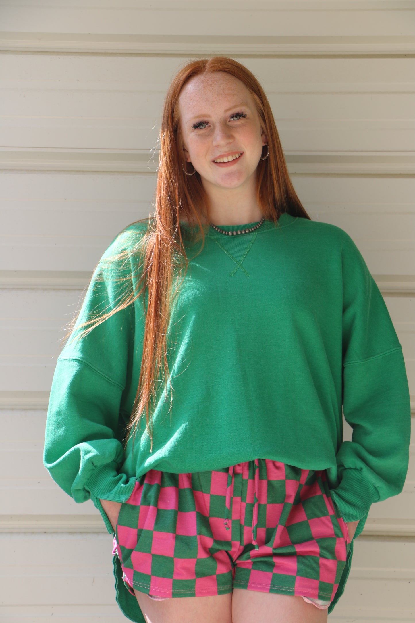 Green Washed Sweetshirt