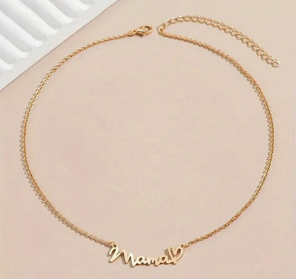 MAMA HEART PENDANT CHAIN NECKLACE