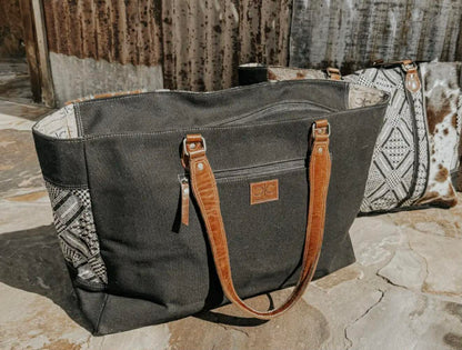 Cowhide Weekender Bag