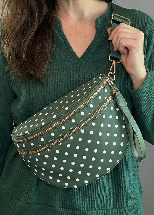 RETRO POLKA DOT PRINT CROSSBODY