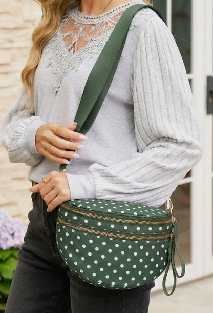 RETRO POLKA DOT PRINT CROSSBODY