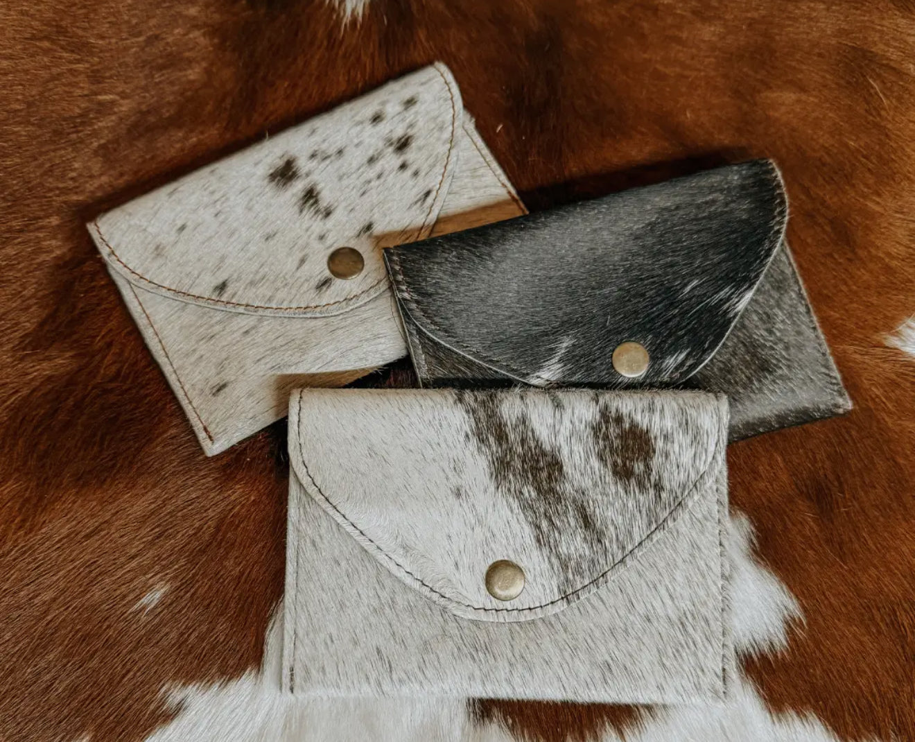 COWHIDE POUCH BAG ORGANIZER