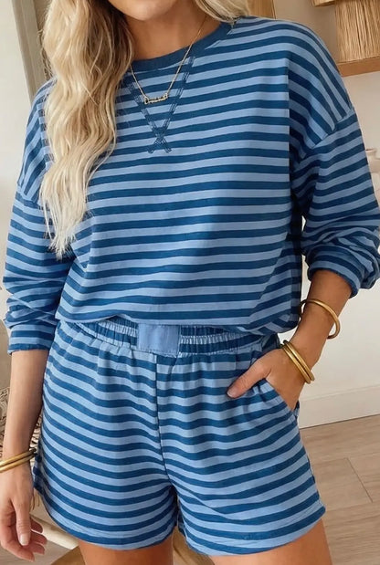 STRIPPED LONG-SLEEVE SET