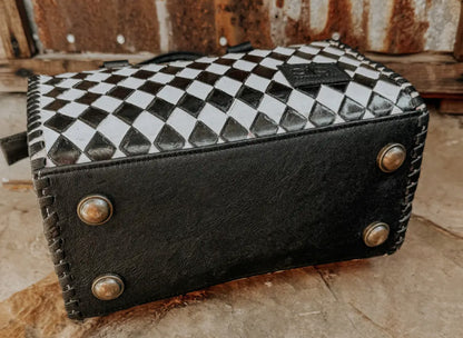 CHECKERED SPEEDY BAG