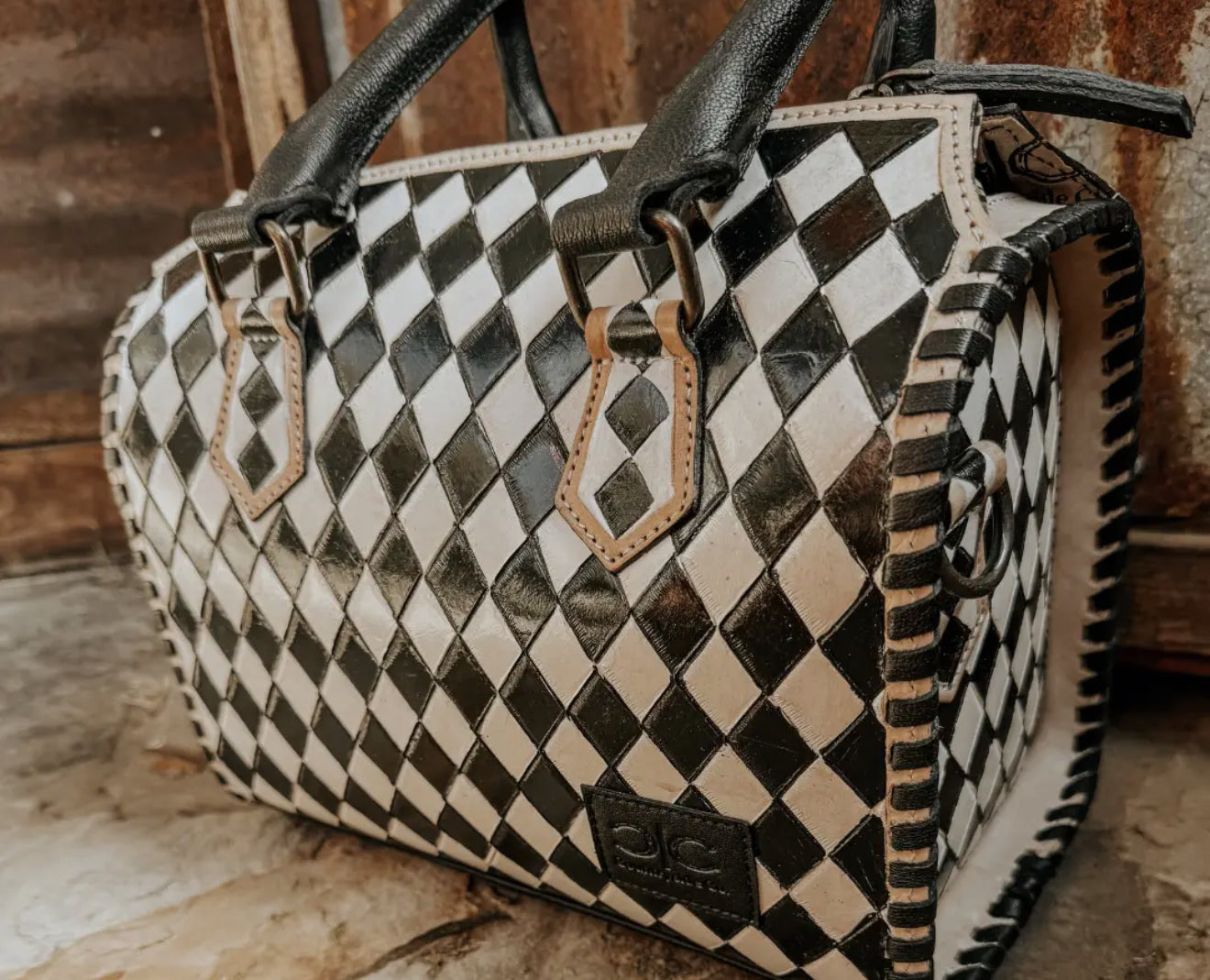 CHECKERED SPEEDY BAG