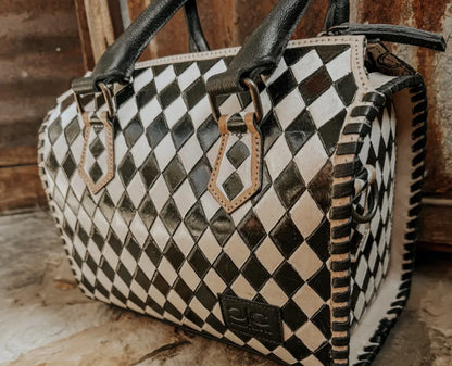 CHECKERED SPEEDY BAG