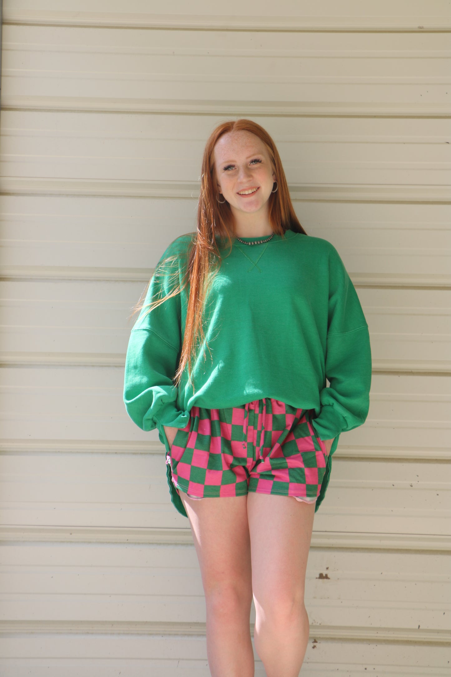 Green Washed Sweetshirt