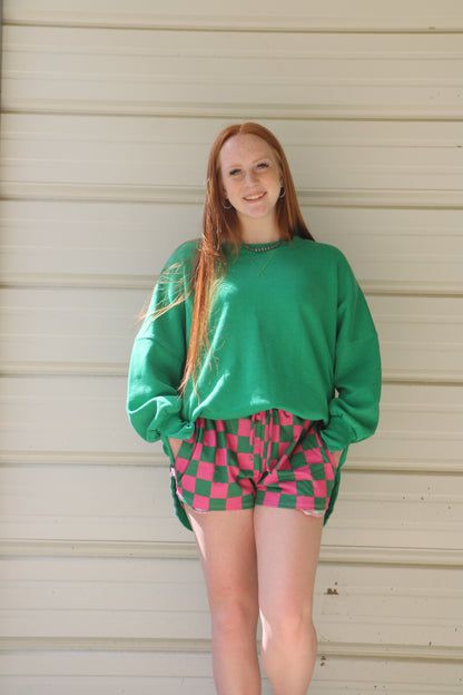 Green Washed Sweetshirt