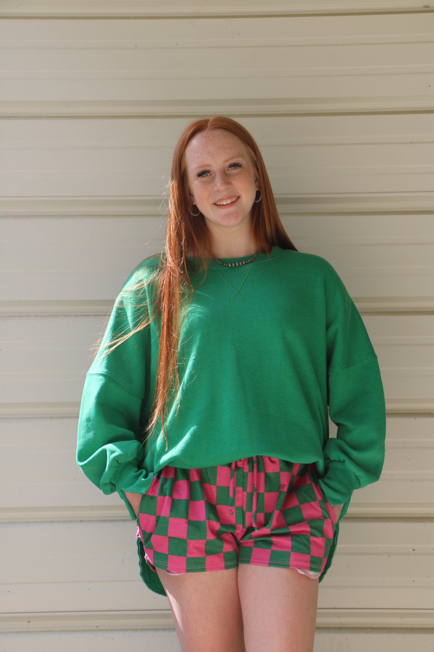 Green Washed Sweetshirt