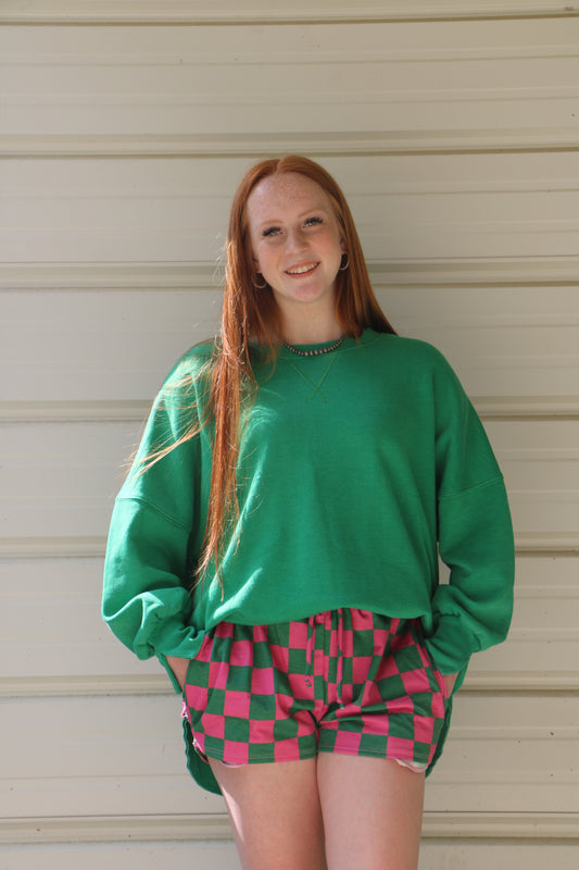 Green Washed Sweetshirt