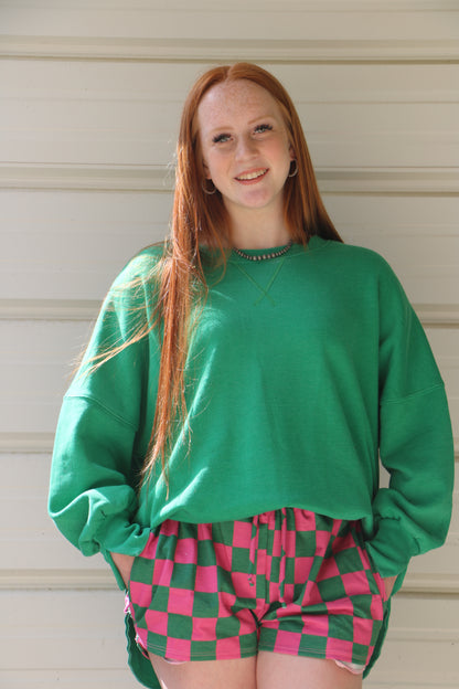 Green Washed Sweetshirt
