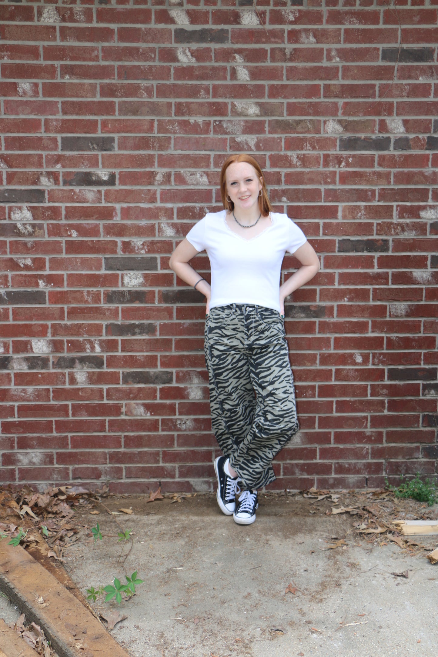 ZEBRA BARREL JEANS