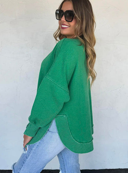 Green Washed Sweetshirt